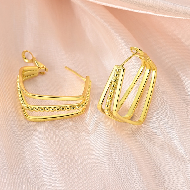 Women's 925 Silver Sun and Stud Earrings with Synthetic Zirconia